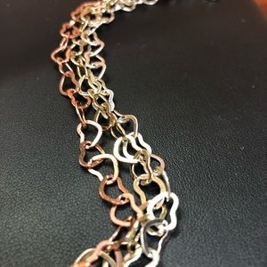 Three Strand Heart Bracelet